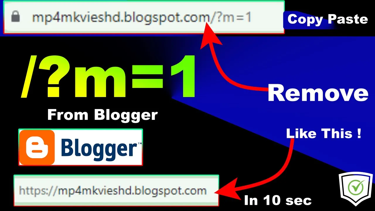 How to Remove m=1 from URL in Blogger