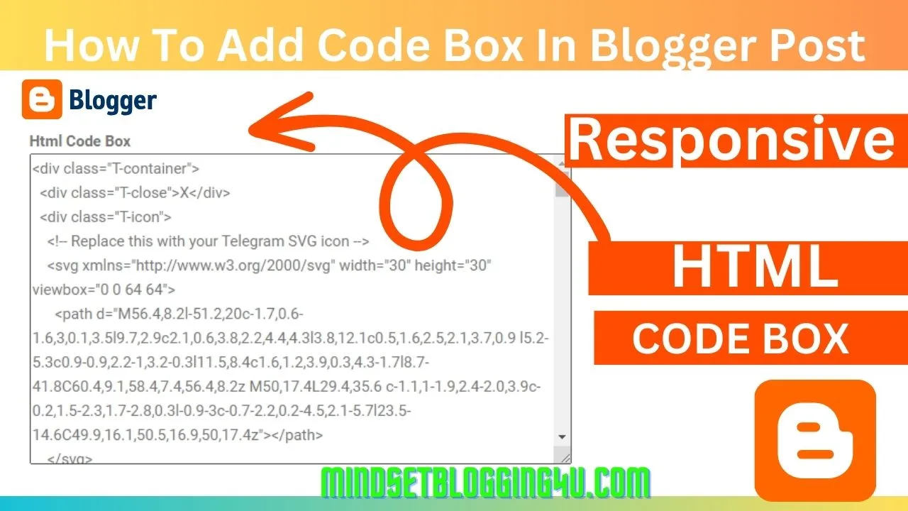 how to add code box in blogger post