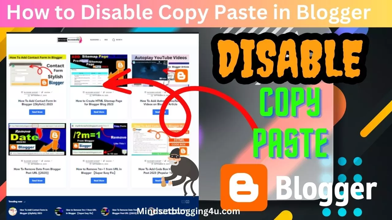 How to Disable Copy Paste in Blogger