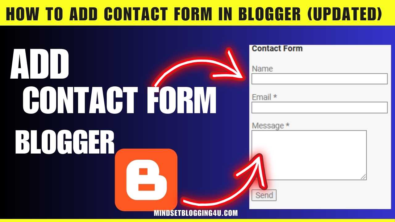 How To Add Contact Form In Blogger