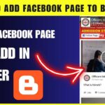 How To Add Facebook Page To Blogger