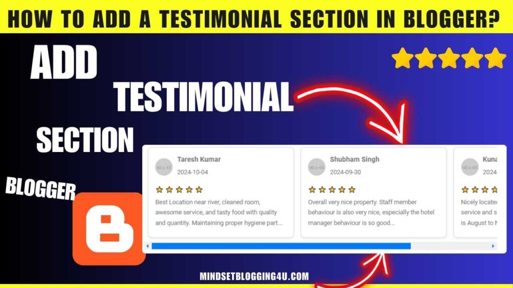 How to Add a Testimonial Section in Blogger