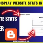 How to display website stats in blogger