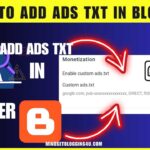 how to add ads txt in blogger