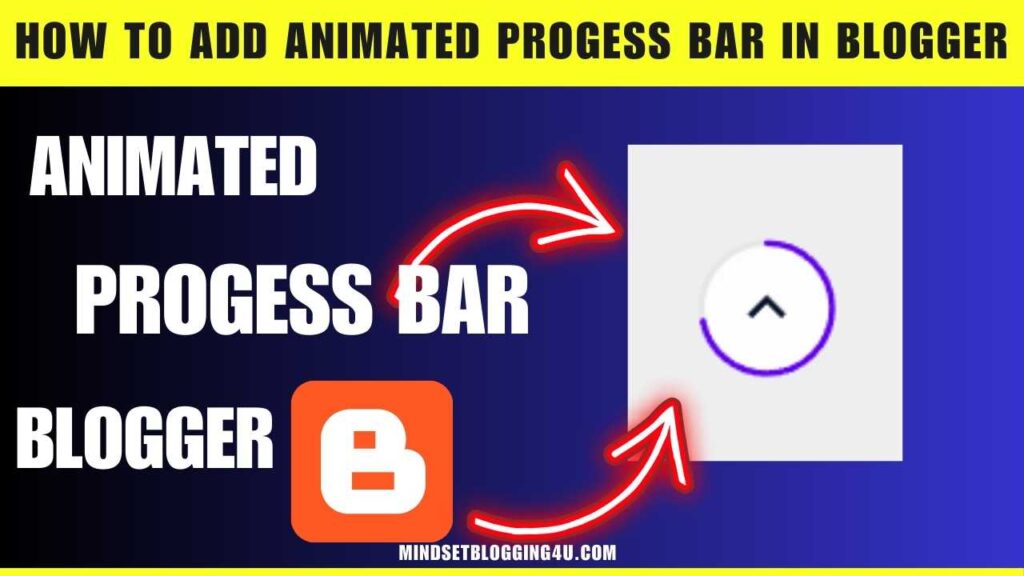 how to add animated progess bar in blogger