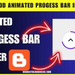 how to add animated progess bar in blogger